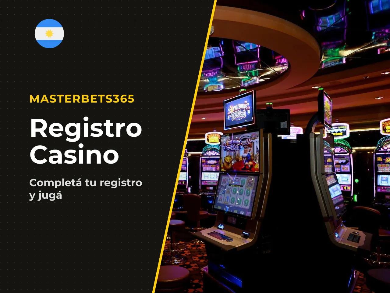 Registro, acceso al casino y selección