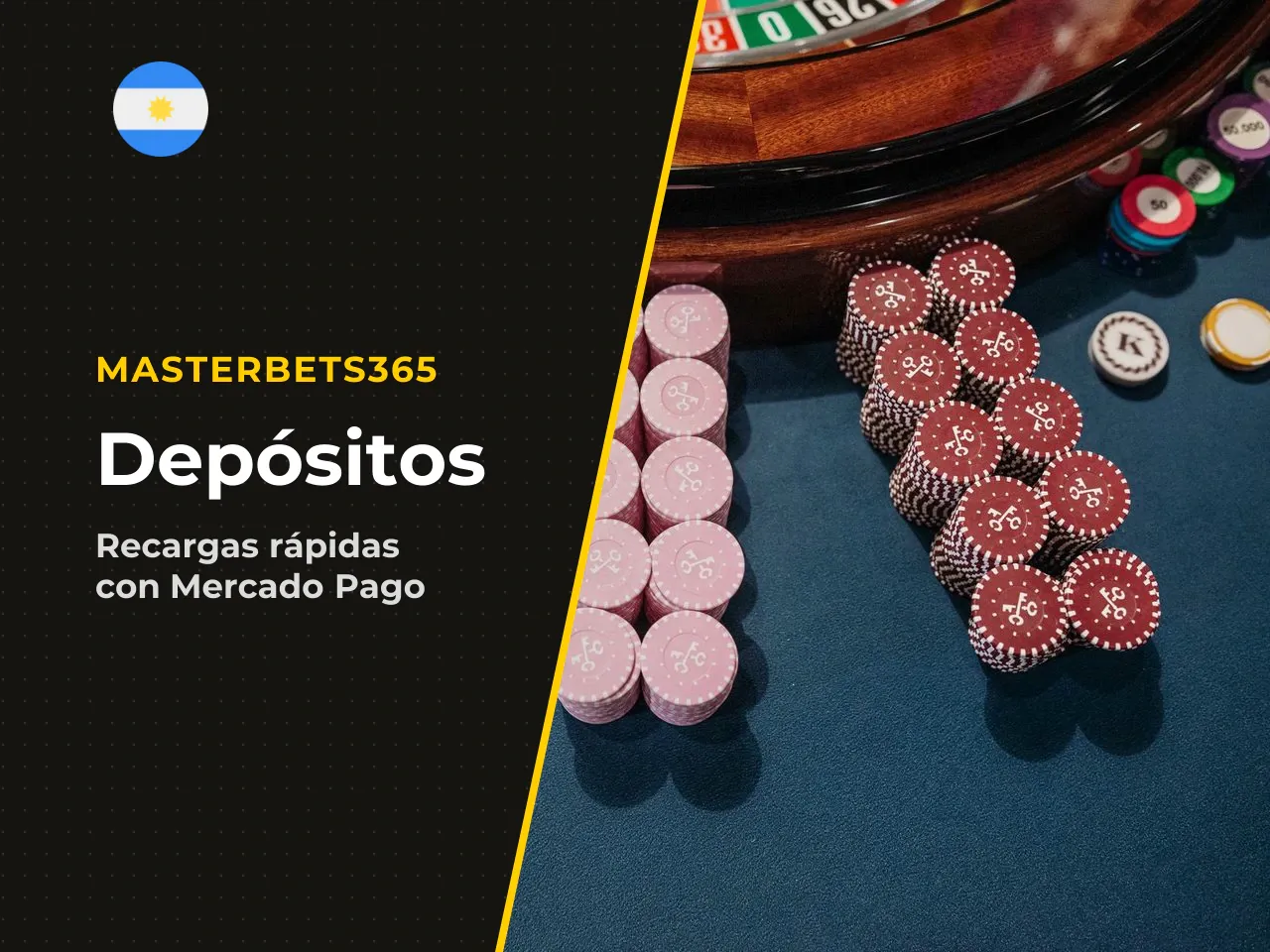 Cómo recargar con Mercado Pago. Masterbets365