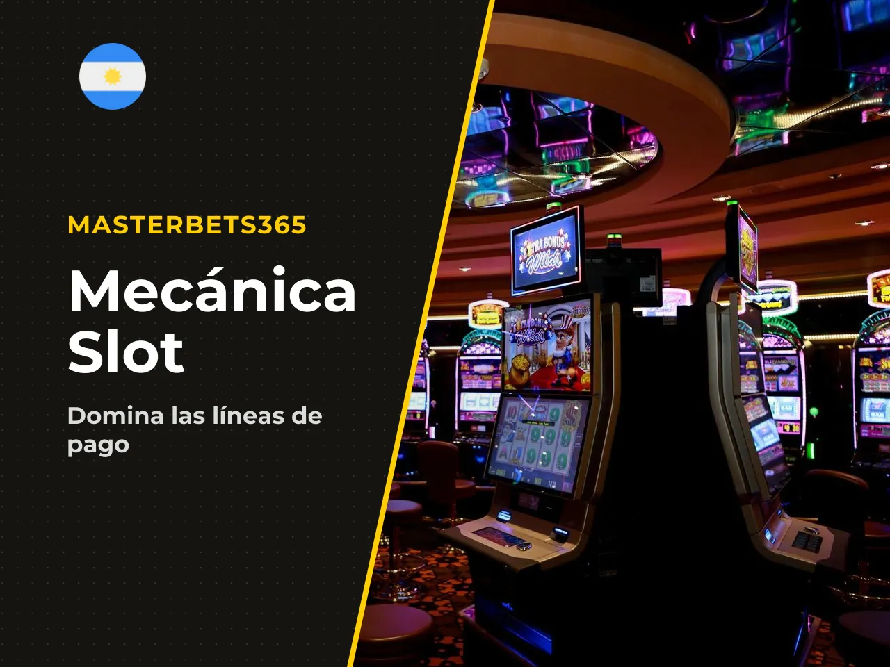 Mecánica del slot líneas de pago